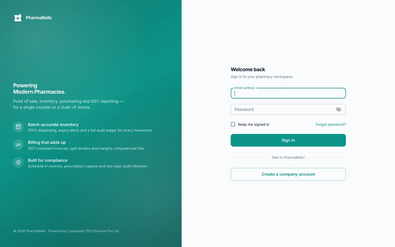 Sign-in page